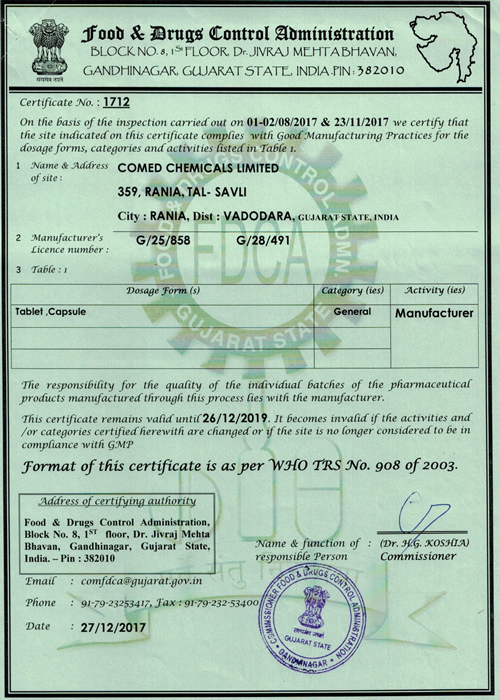 WHO Certificate Rania